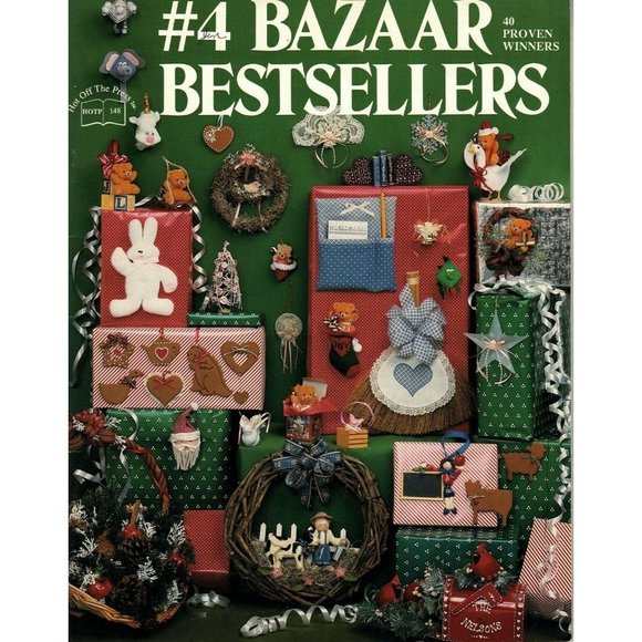 Hot Off The Press 4 Bazaar Bestsellers Craft Patterns Booklet 1989 - Picture 1 of 1